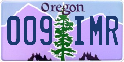 OR license plate 009IMR