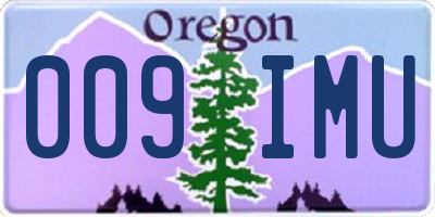 OR license plate 009IMU