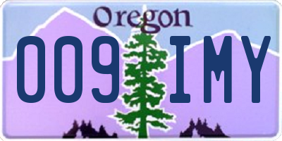 OR license plate 009IMY