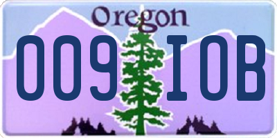 OR license plate 009IOB