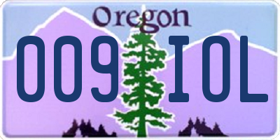 OR license plate 009IOL