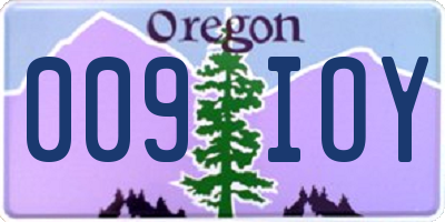 OR license plate 009IOY