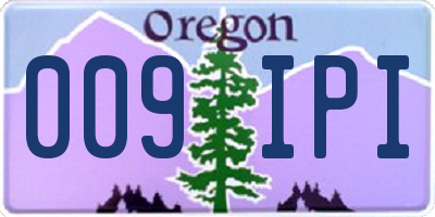 OR license plate 009IPI
