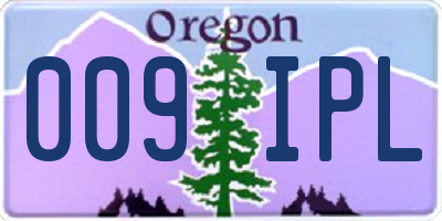 OR license plate 009IPL