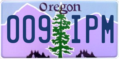 OR license plate 009IPM