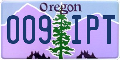 OR license plate 009IPT