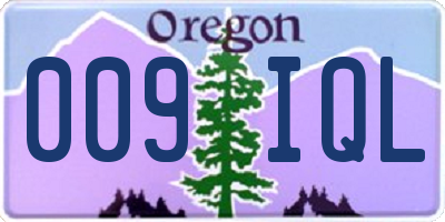OR license plate 009IQL