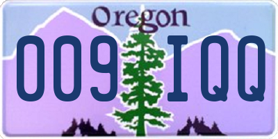 OR license plate 009IQQ