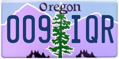 OR license plate 009IQR