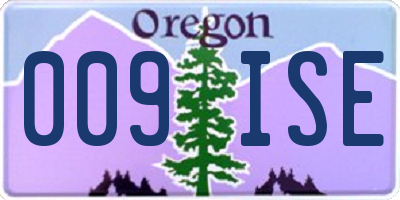 OR license plate 009ISE