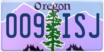 OR license plate 009ISJ
