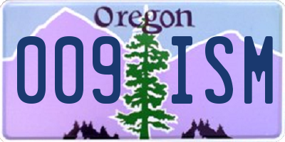OR license plate 009ISM