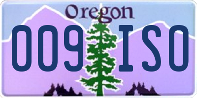 OR license plate 009ISO