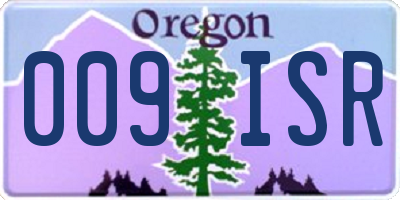 OR license plate 009ISR