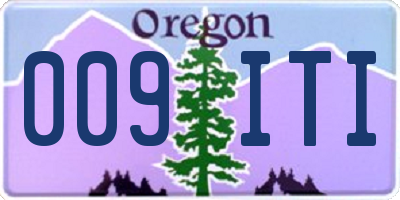 OR license plate 009ITI