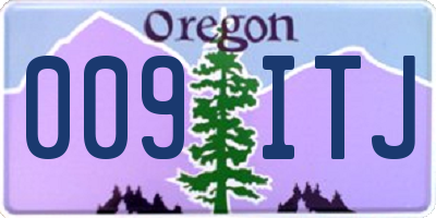 OR license plate 009ITJ