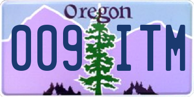 OR license plate 009ITM