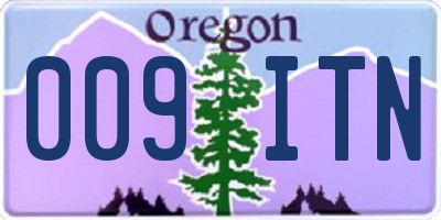 OR license plate 009ITN