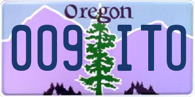 OR license plate 009ITO
