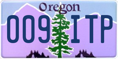 OR license plate 009ITP