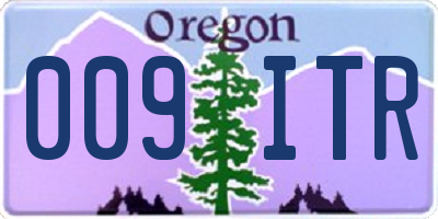 OR license plate 009ITR