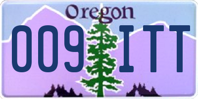 OR license plate 009ITT