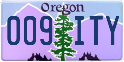 OR license plate 009ITY