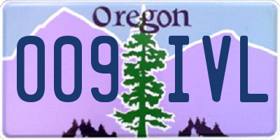 OR license plate 009IVL