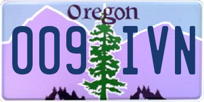 OR license plate 009IVN