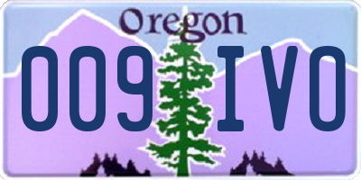 OR license plate 009IVO
