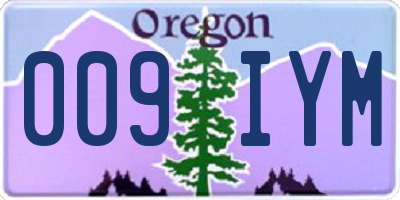 OR license plate 009IYM