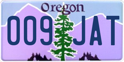 OR license plate 009JAT