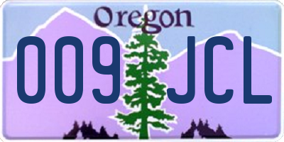 OR license plate 009JCL