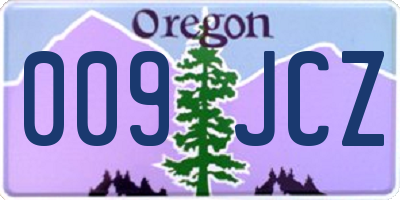 OR license plate 009JCZ