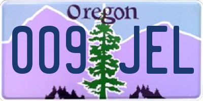 OR license plate 009JEL