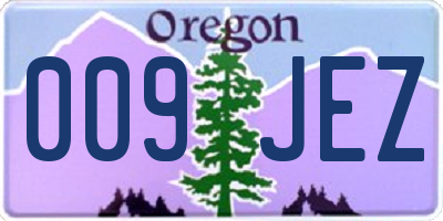 OR license plate 009JEZ