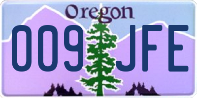 OR license plate 009JFE