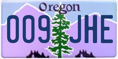 OR license plate 009JHE