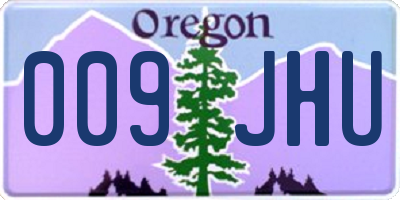 OR license plate 009JHU