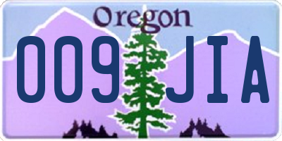 OR license plate 009JIA