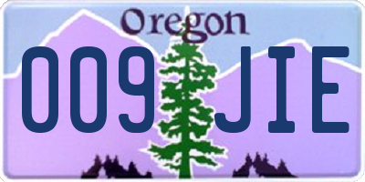 OR license plate 009JIE