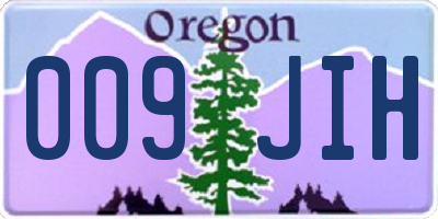 OR license plate 009JIH