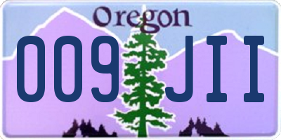 OR license plate 009JII