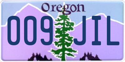 OR license plate 009JIL