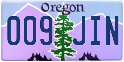 OR license plate 009JIN