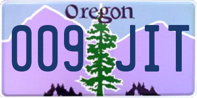 OR license plate 009JIT