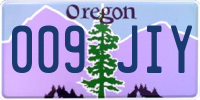 OR license plate 009JIY