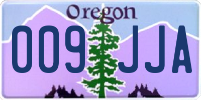 OR license plate 009JJA