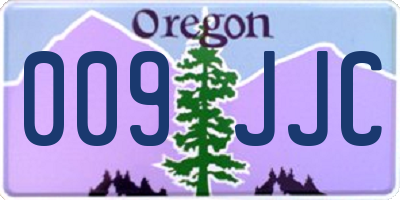 OR license plate 009JJC