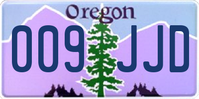 OR license plate 009JJD